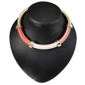 Multicolor cadena nuevo diseño de la cuerda de alambre de Metal collares hechos a mano Boho joyería India Collar babero collares venta al por mayor - Product Image 1