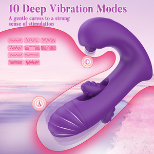 Kabellose U-förmige <span class=keywords><strong>Vibrator</strong></span>-Höschen für Frauen G-Punkt Klitoris Erotischer Massagestab Doppelt Vibrierendes Silikon-Sexspielzeug - Product Image 2