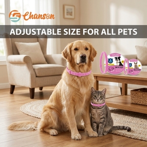 <span class=keywords><strong>Collar</strong></span> Antipulgas <span class=keywords><strong>para</strong></span> <span class=keywords><strong>Perro</strong></span>, Ecológico, Impermeable, Suave, Sólido, Anti-Garrapatas, Color Rosa, Marca Chanson - Product Image 5