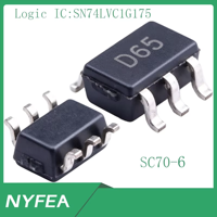 Nuevo en Stock, Circuito Integrado Lógico Original de Fábrica SN74LVC1G175 SOT23-6/SC70-6, Flip-Flop Tipo D Simple Asíncrono con Reinicio, -40C +125C