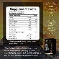 Vente en gros de poudre de protéines personnalisée en sachets de 10 unités avec résine de Shilajit de l'Himalaya pure, plus de 85 oligo-éléments, complément énergétique naturel