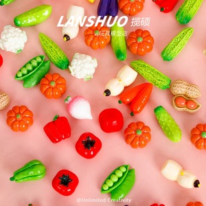 แลนโช มินิ เรซิ่น ผักผลไม้แบบสุ่ม  ชุด DIY งานฝีมือ ของตกแต่ง ของสะสม - Product Image 4