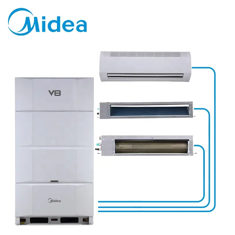 تكييف هواء ذكي من Midea vrf v8 استهلاك طاقة منخفض في وضع الاستعداد بقدرة 28 كيلووات وحدات محول تيار متردد سبليت مكيفات هواء بسعر المصنع