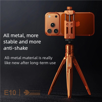Tête de rotule universelle en alliage d'aluminium pour téléphone et appareil photo - 360° °   Rotation horizontale/verticale, adaptateur de montage 1/4 pouces pour une utilisation multi-appareils