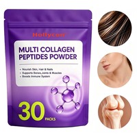 Poudre de peptides de collagène multi-sources OEM, protéines super hydrolysées pour la peau, les cheveux, les ongles, les os et les articulations, soutien nutritionnel