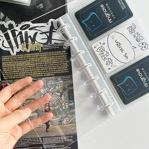 रिंगनोट ने पारदर्शी 3.5/4/5/6 इंच स्टीकर भंडारण फोटो कार्ड ढीला डिस्क बाध्य एल्बम बिंदर - Product Image 3