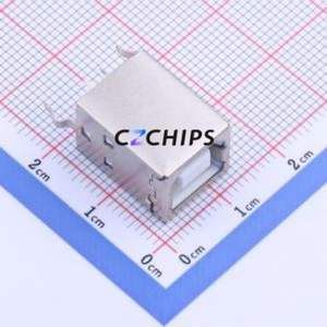 USB-U201-BWS USB Connector Through hole Component (THT) Connector Type-B USB 2.0 Female Through Hole - Product Image 1