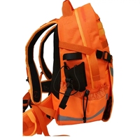 Sac à dos orange haute visibilité sac à dos industriel sac à dos de pompier haute visibilité robuste avec bande réfléchissante