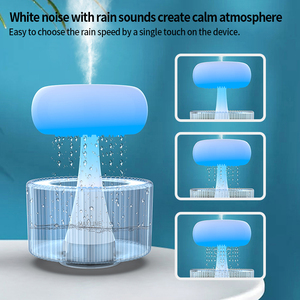 Ayuda de meditación <span class=keywords><strong>Yoga</strong></span> dormir ruido blanco madera humidificador USB humidistato eléctrico colorido LED noche luz humidificador de aire - Product Image 5