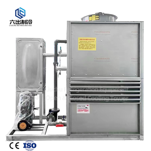 Tour d'évaporation à circuit fermé en FRP, <span class=keywords><strong>solutions</strong></span> CVC pour les usines de fabrication, système de traitement de l'eau à flux croisé, ventilateur - Product Image 3