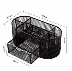 Sam Metal Mesh Multi-function Office <b>Pen</b> Holder Desktop Stationery Organizer Desk Organizer - Product Image 6