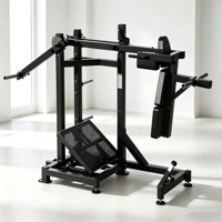 Machine à Squat à Pendule Robuste à Charge de Plaques, Super Squat, Presse à Jambes, Équipement de Musculation pour Salle de Sport