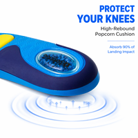 Semelles orthopédiques unisexes Joiockan pour le sport, en gel TPU et PU – Durables, antidérapantes, hautement élastiques, absorption des chocs, soulagement de la fatigue