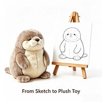 Peluche personnalisée Kawaii en forme d'animal, jouet en peluche sur mesure, poupée personnalisée ODM, motif et couleur personnalisés, super doux, 25 cm, unisexe, prix bas