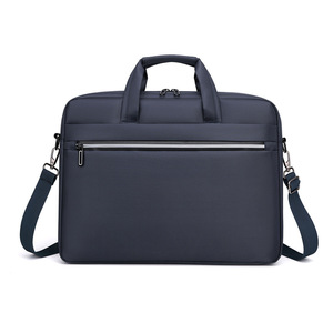 Sac pour ordinateur portable en nylon imperméable, mallette d'affaires, bandoulière, bande réfléchissante, Oxford, personnalisé en cuir PU pour hommes et mallette - Product Image 1