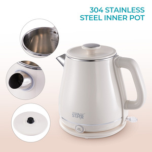 Winningstar Cross-border 220V Household 304 Stainless Steel Inner Tank 1.8L Double Gold Waterproof <b>Temperature</b> <b>Control</b> Electric - Product Image 2