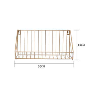 Estante de pared moderno de metal negro y madera para sala de estar, cocina, baño, elegante soporte de almacenamiento de exhibición flotante, muebles - Product Image 6