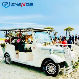 8 seat electric classic vintage vehicle tour gasoline powered classic buggy touring vintage sightseeing carCE certification