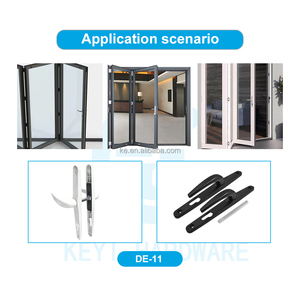 Iraq thị trường sang trọng im lặng cơ khí nhôm cửa phần cứng xử lý khóa phun màu đen khuôn cửa nội thất cửa xử lý khóa Bộ - Product Image 6