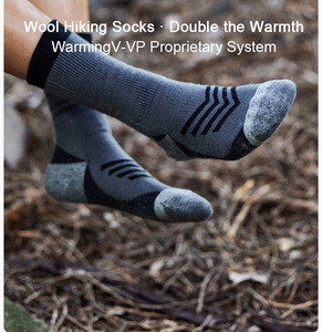Merino Thermal <strong>Wool</strong> <strong>Socks</strong> Bike Crew <strong>Socks</strong> Thickened Warmth &amp; Shock-Absorbing <strong>Wool</strong> <strong>Socks</strong> Wholesale For Men &amp; Women - Product Image 5