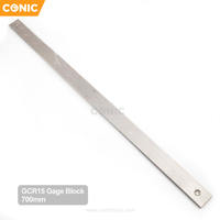 Bloc de mesure en acier GCr15 de qualité 0 de 700 mm pour l'étalonnage de la pied à coulisse