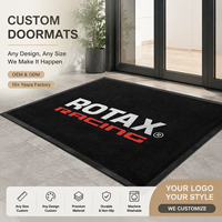 Alfombra de Entrada con Logotipo Personalizado, Alfombra Comercial para Puerta, Alfombra de Nylon Impresa Antideslizante para Hotel, Centro Comercial, Edificio de Oficinas
