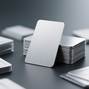 Danh thiếp kim loại thép không gỉ khắc laser logo tùy chỉnh, chất lượng cao, kích thước lớn, thẻ tên trống, thẻ ID - Product Image 2