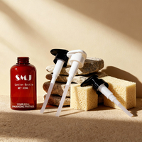 Vente en gros 100ml d'huile pour le corps bouteilles de lotion pour le corps savon liquide nettoyant pour le visage bouteille d'emballage en plastique PET bouteille de shampooing