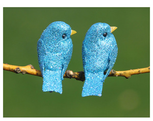 12 Piezas de Aves Artificiales de Espuma con Purpurina Dorada, Mini Aves para Adornos de Árbol de Navidad, Aves Vívidas con Clip para Bodas, Hogar, Jardín, Fiestas - Product Image 6
