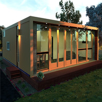 Prima 20ft minuscule conteneur maisons prêtes à expédier Structure maison jardin chambre plage maison dormir conteneur maison pour hôtel