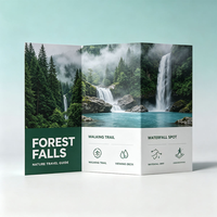 Brochures et dépliants A5 personnalisés de haute qualité en carton fantaisie, impression recyclable, plastification numérique, promotion de la marque
