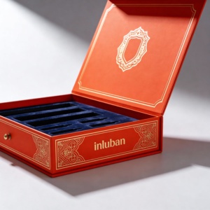Customize Perfume Ribbon Package <b>Paper</b> Logo Carton Luxury Cosmetic Gift Simple Folding Custom Jewelry Box Packaging - Product Image 2