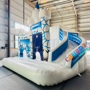 <span class=keywords><strong>Castillo</strong></span> Hinchable Comercial con Tobogán y Zona de Salto, Combinación de <span class=keywords><strong>Castillo</strong></span> Hinchable y Tobogán para Fiestas Infantiles al Aire Libre - Product Image 2