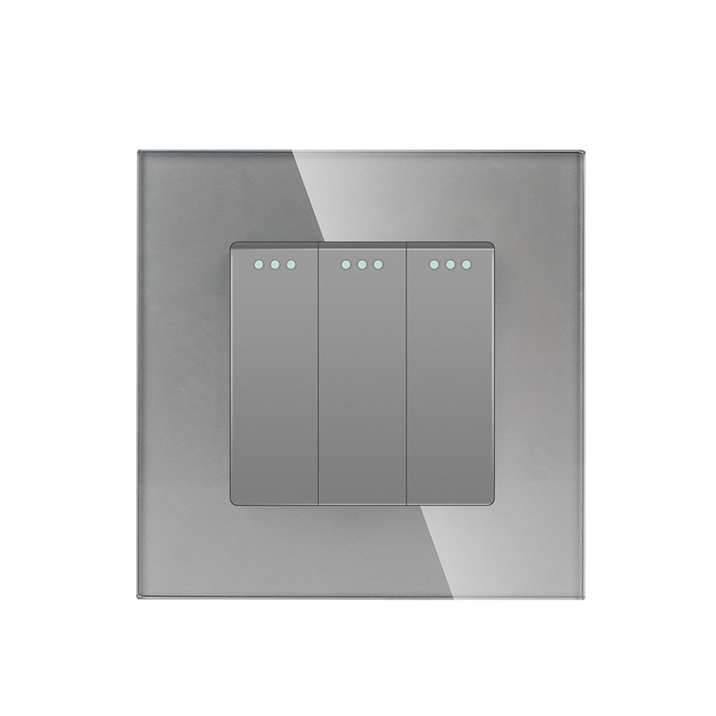 Wall Light Switches 3 Gang EU