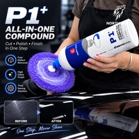 Kit de polissage liquide professionnel North Wolf P1+ P1 P2 P3 pour voiture – Composé de polissage à coupe lourde, à coupe moyenne et de finition pour correction de peinture