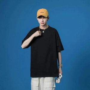 Plain T Shirt Manufacturer Men's T-shirts Custom T Shirt Printing Cotton Tshirt Unisex Black Tshirt Wholesale Polyester T Shirts - Product Image 2