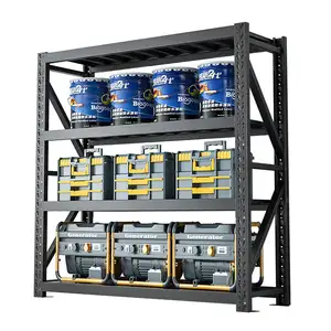 Sistema de almacenamiento de palés industrial de servicio pesado-Estantería de metal con estanterías sin pernos
