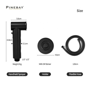 PINEBAY, новинка, модная круглая насадка для ванной комнаты, душевая настенная сантехника для уборки женщин, ручной набор распылителя для биде - Product Image 6