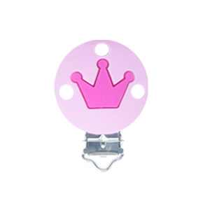 Clip de dentition en silicone pour bébé, en forme de couronne, matériau sûr et rond pour filles de 0 à 24 mois - Product Image 4