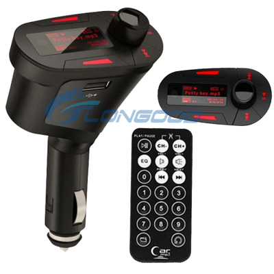 NEW 1.1 Inch Car MP3 Player Wireless FM Transmitter with Remote Control