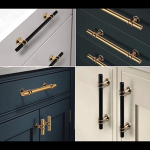 Manijas Antiguas de Aleación de Zinc Sólido Estilo Americano para Gabinetes de Cocina y Cómodas - Forma Rectangular, Fácil Instalación, para Dormitorio y Baño - Product Image 6