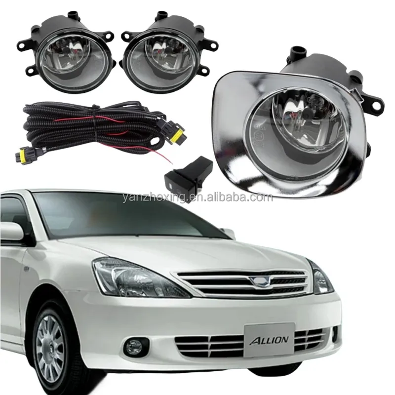 Lampu kabut Bumper depan Kit Upgrade, lampu kabut versi tambahan sakelar + kabel untuk TOYOTA ALLION 2006 2007 2008