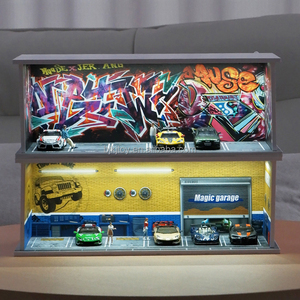 <span class=keywords><strong>โมเดล</strong></span><span class=keywords><strong>รถ</strong></span>จำลองขนาด <span class=keywords><strong>1</strong></span>:<span class=keywords><strong>64</strong></span> พร้อมไฟ LED วัสดุเป็นมิตรกับสิ่งแวดล้อม ฉากตกแต่งผนังลายกราฟฟิตี ลานจอด<span class=keywords><strong>รถ</strong></span> ร้าน<span class=keywords><strong>ซ่อม</strong></span><span class=keywords><strong>รถ</strong></span> โรงรถ ทำจากพลาสติก - Product Image 3