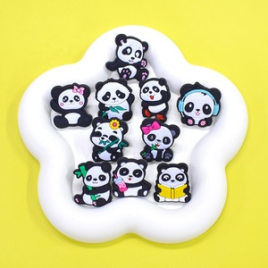 Divertente cuffie con fiocco lettura zampa di bambù Panda serie modello perni adatto per lo zaino collare accessori decorativi fatti a mano - Product Image 2