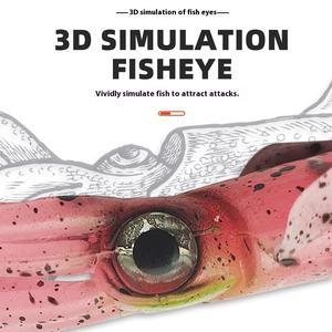 Appât souple bionique de calmar lumineux noir UV 6.2g 17L pour la pêche en bateau de mer appât en plastique Barracuda Bimi ciblé pour <span class=keywords><strong>Marlin</strong></span> - Product Image 4