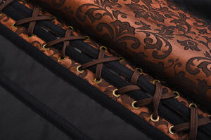 Corsetti e Bustini in Stile Vittoriano Retrò <span class=keywords><strong>con</strong></span> <span class=keywords><strong>Maniche</strong></span> Lunghe a Sbuffo, <span class=keywords><strong>Corsetto</strong></span> Gotico Taglie Forti per Donne, Abbigliamento Steampunk - Product Image 4