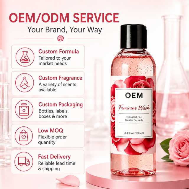 Yoni Gel Wash Private Label Female Intimate Product Gentle Herbal Hygiene Cleanser OEM Custom Brand Export Bulk Supplier