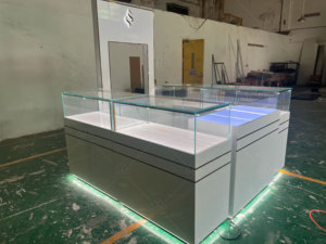 Thiết kế Nước hoa kiosk với quầy thu ngân kính cường lực nước hoa hiển thị trường hợp - Product Image 3