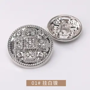 Décoration de luxe de boutons en strass <span class=keywords><strong>fantaisie</strong></span> en métal, boutons <span class=keywords><strong>à</strong></span> <span class=keywords><strong>coudre</strong></span> en strass doré, boutons <span class=keywords><strong>fantaisie</strong></span> <span class=keywords><strong>à</strong></span> tige pour vêtements pour femmes - Product Image 4