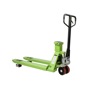 Ручная гидравлическая тележка с платформой для взвешивания, грузовая тележка, транспортное средство для склада, способное взвешивать от 1 до 2,5 кг. - Product Image 2